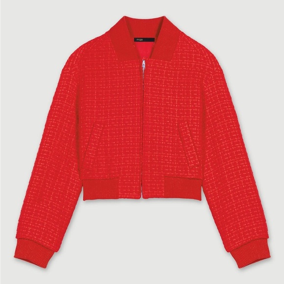 Maje Jackets & Blazers - Maje Tweed Bomber Jacket